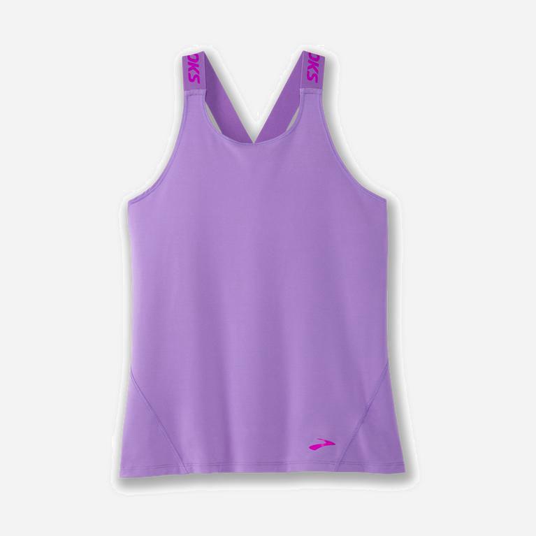 Brooks Pick-Up - Camiseta Sin Mangas Mujer - Moradas (NR8625130)